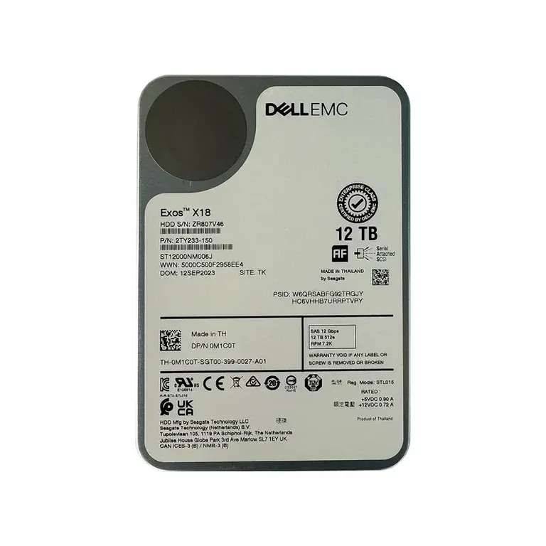 Dell M1C0T 12TB SAS Hard Drive