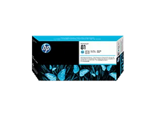HP 81 Light Cyan DesignJet Dye Printhead and Printhead Cleaner (C4954A) — HP product image