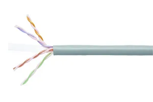 CommScope UTG760245099 | GigaSPEED XL 2071E-UTG ETL Verified Category 6 U/UTP Cable, plenum, slate jacket, 4 pair count, 1000 ft (305 m) length, WE TOTE box