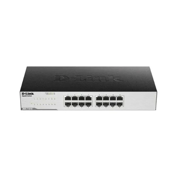 D-Link 16 Port 10/100/1000 Mbps Unmanaged Switch DGS-F1016 product image