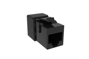 CommScope 760248374 | KJ-Series Modular Jack, RJ45, Cat6A Unshielded, Black (24 ea/pkg)