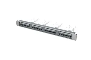 CommScope 760152587 | SYSTIMAX 360 GigaSPEED X10D Unshielded Panel Cat6A, 1U, 24 port, Silver
