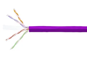 CommScope 760055830 | GigaSPEED XL 2071E ETL Verified Category 6 U/UTP Cable, plenum, purple jacket, 4 pair count, 1000 ft (305 m) length, reel