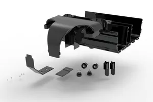 CommScope FGSB-MEXP-LP-A/B/F | FiberGuide 2-Inch Low profile ( 2-inch Depth ) Express Exit, 4x4, 4x6, 4x12 4x24in, Black