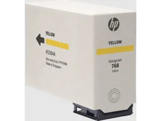 HP 768 500-ml Yellow DesignJet Ink Cartridge (4S5B4A) — HP product image