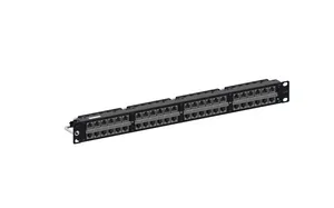 CommScope 760237067 | Shielded Discrete Distribution Module Panel, Cat 6, SL, 1U, 48 port, Black