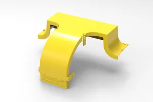 CommScope FGS-MEXP-E-ABF-CV | FiberGuide 4-Inch Express Exit Cover, 4x4, Yellow