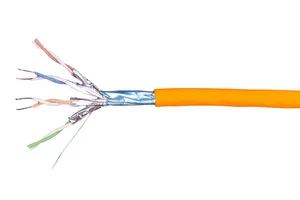 CommScope 884073454/16 | CS44ZB Category 6A F/FTP Cable, low smoke zero halogen, orange jacket, 4 pair count, 1640 ft (500 m) length, reel