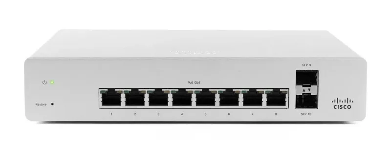 Cisco MS220-8P-HW 10-Port Ethernet Switch