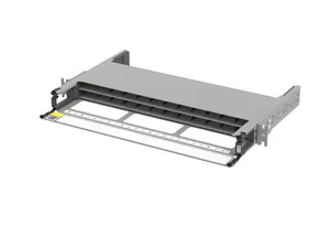 CommScope 760254865 | Propel 1RU fixed tray open fiber panel, accepts Propel components, providing up to 48 duplex LC ports, 48 MPO ports or 96 SN ports (192f)