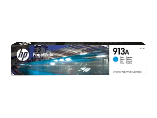 HP 913A Cyan Original PageWide Cartridge (F6T77AE) — HP product image