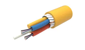 CommScope 760245020 | Fiber indoor cable, Single Jacket All-Dielectric, Gel-Free, Stranded Microsheath Tube cable, 48 fiber, Singlemode G.657.A1, Yellow jacket color, Cca flame
