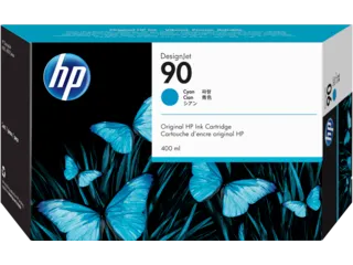 HP 90 400-ml Cyan DesignJet Ink Cartridge (C5061A) — HP product image