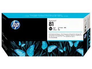 HP 81 Black Dye Printhead and Printhead Cleaner (C4950A) — HP product image