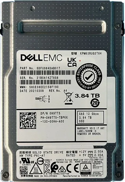Dell SDFUS84DAB01T 3.84TB SAS SSD