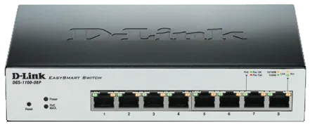 D-Link 8-port 10/100/1000Base-T Smart gigabit Switch, D-L.. DGS-1100-08 product image