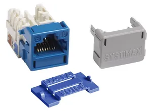 CommScope 760110981 | GigaSPEED X10D M-Series Modular Jack, RJ45, Cat6A Unshielded, Blue (100 ea/pkg)