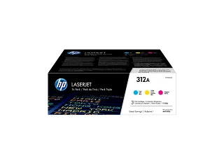 HP 312A Cyan Tri-Pack LaserJet Toner Cartridge (CF440AM) — HP product image
