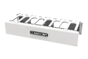 CommScope 760260372 | CableGuide 360 Horizontal Trough Kit, 2 RU, 19 in, Single Sided, White