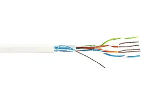 CommScope 219413-2 | Copper Cable, category 5e, 4 pair, FTP, PVC, 24 AWG solid, 305 m reel-in-box, white