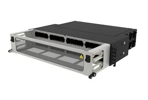 CommScope 760210740 | High Density 2U modular cassette fixed Panel, accepts (8) G2 modules or MPO panels, providing up to 96 duplex LC ports or up to 64 MPO ports