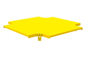 CommScope FGS-SHXP-F | FiberGuide Snap-on Cover for Horizontal Cross, 4x12in, Yellow