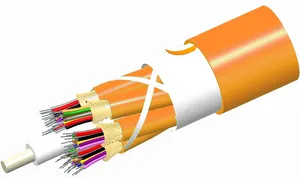 CommScope 760152496 | Fiber indoor cable, TeraSPEED Riser Distribution, 36 fiber multi-unit with 12 fiber subunits, Singlemode G.652.D and G.657.A1, Gel-free, Feet jacket marking, Orange jacket color