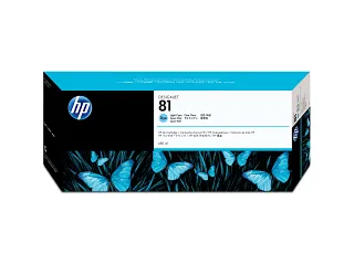 HP 81 680-ml Light Cyan DesignJet Dye Ink Cartridge (C4934A) — HP product image