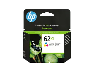HP 62XL High Yield Tri-color Original Ink Cartridge (C2P07AE) — HP product image