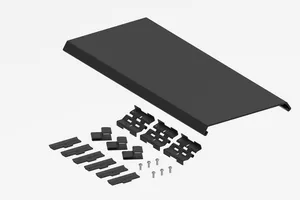 CommScope FGSB-MSHC-B | FiberGuide Hinged Cover for Horizontal Straight Section, 4x6in, Black