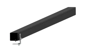 CommScope FGSB-KTW4-C | FiberGuide Solid Vertical Duct Kit with Snap-On Cover, 2x2in, Black