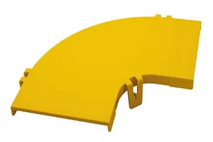 CommScope FGS-SH9E-A | FiberGuide Snap-on Cover for 90° Horizontal Elbow, 4x4in, Yellow