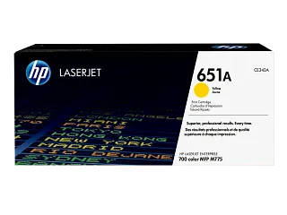 HP 651A Yellow Original LaserJet Toner Cartridge (CE342A) — HP product image