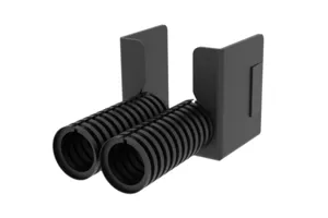CommScope FGSB-KT03-C | FiberGuide Dual 7/8in Flex Tube Attachment, 2x2in, 5ft Length, Black