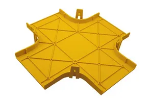 CommScope FGS-SHXP-A | FiberGuide Snap-on Cover for Horizontal Cross, 4x4in, Yellow