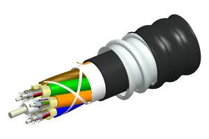 CommScope 760134932 | Fiber indoor/outdoor cable, TeraSPEED Plenum Distribution, interlocking aluminum armored with plenum jacket, Singlemode G.652.D and G.657.A1, 24 fiber