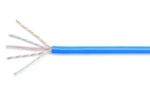 CommScope 760107201 | GigaSPEED X10D 2091B ETL Verified Category 6A U/UTP Cable, blue jacket, 4 pair count, 1000 ft (305 m) length, WE TOTE box