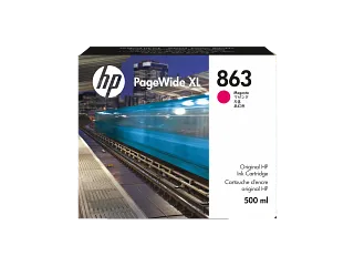 HP 863 500-ml Magenta PageWide XL Ink Cartridge (F9K38A) — HP product image