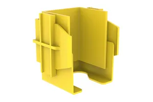 CommScope FGS-KT03-CNH | FiberGuide Dual 7/8in Flex Tube Attachment, 2x2in, Yellow