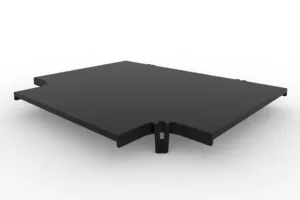 CommScope FGSB-SHRT-F | FiberGuide Snap-on Cover for Horizontal T, 4x12in, Black