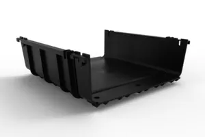 CommScope FGSB-MVAR-F | FiberGuide Expandable Straight Section, 4x12in, Black