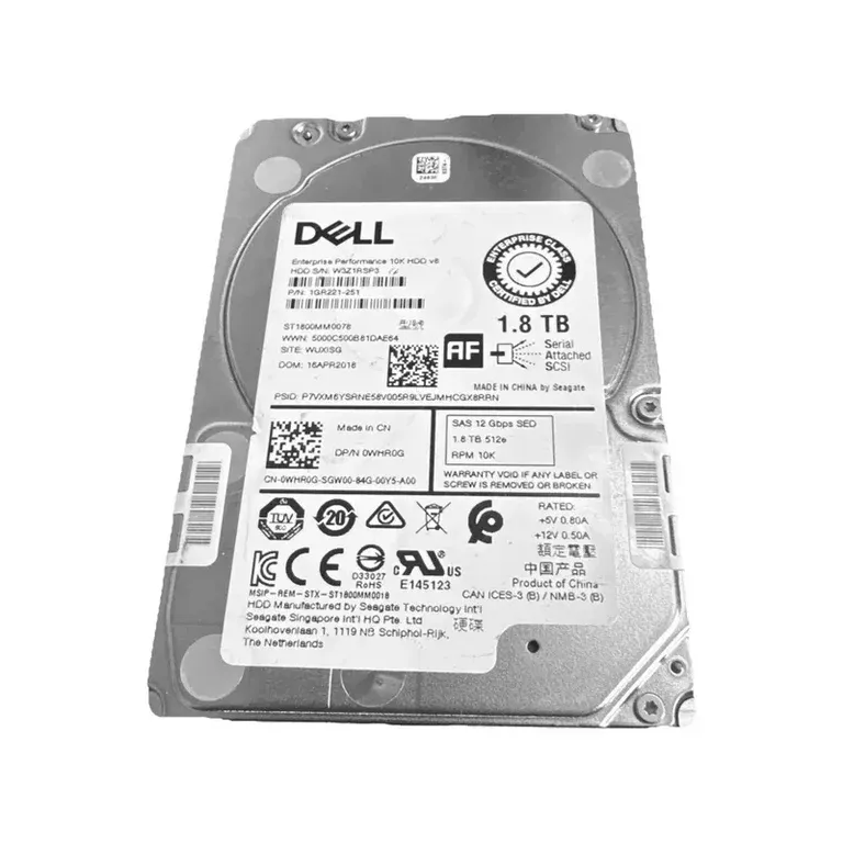 Dell WHR0G 1.8TB SAS Hard Drive