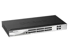 D-Link 24-port SFP and 4 10GBase-X SFP + Managed Layer2 .. DGS-1510-28XS product image