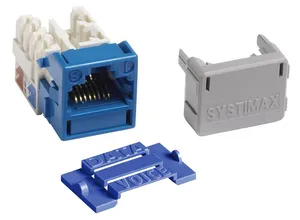 CommScope 760092452 | GigaSPEED X10D M-Series Modular Jack, RJ45, Cat6A Unshielded, Blue