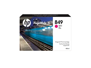 HP 849 400-ml Magenta PageWide XL Ink Cartridge (1XB37A) — HP product image