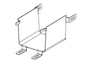 CommScope FGS-ACC153 | FiberGuide to PANDUIT Solid Transition Adapter, 4x4in, Black