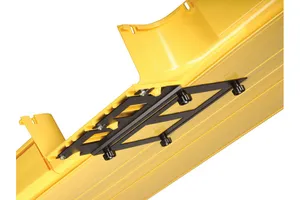 CommScope FGS-MHIS-F/H | FiberGuide 12in Cut-in T for 4x18 and 4x24in, Yellow