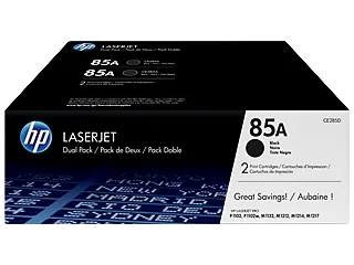 HP 85A 2-pack Black Original LaserJet Toner Cartridges (CE285AF) — HP product image