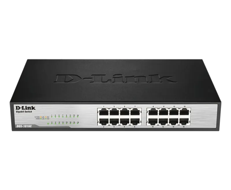 D-Link 16-Port Gigabit Unmanaged Switch DGS-1016C product image