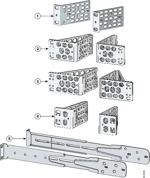 Cisco C3850-4PT-KIT Rail Kit